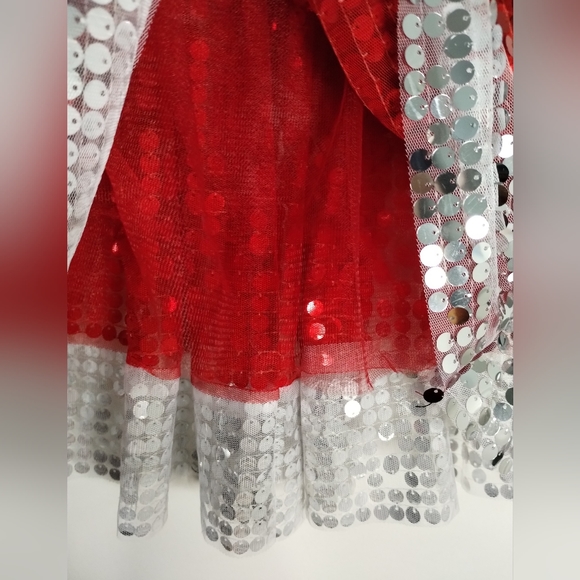 Sequined Santa Tutu Christmas Skirt One Size With Tags - Picture 4 of 7
